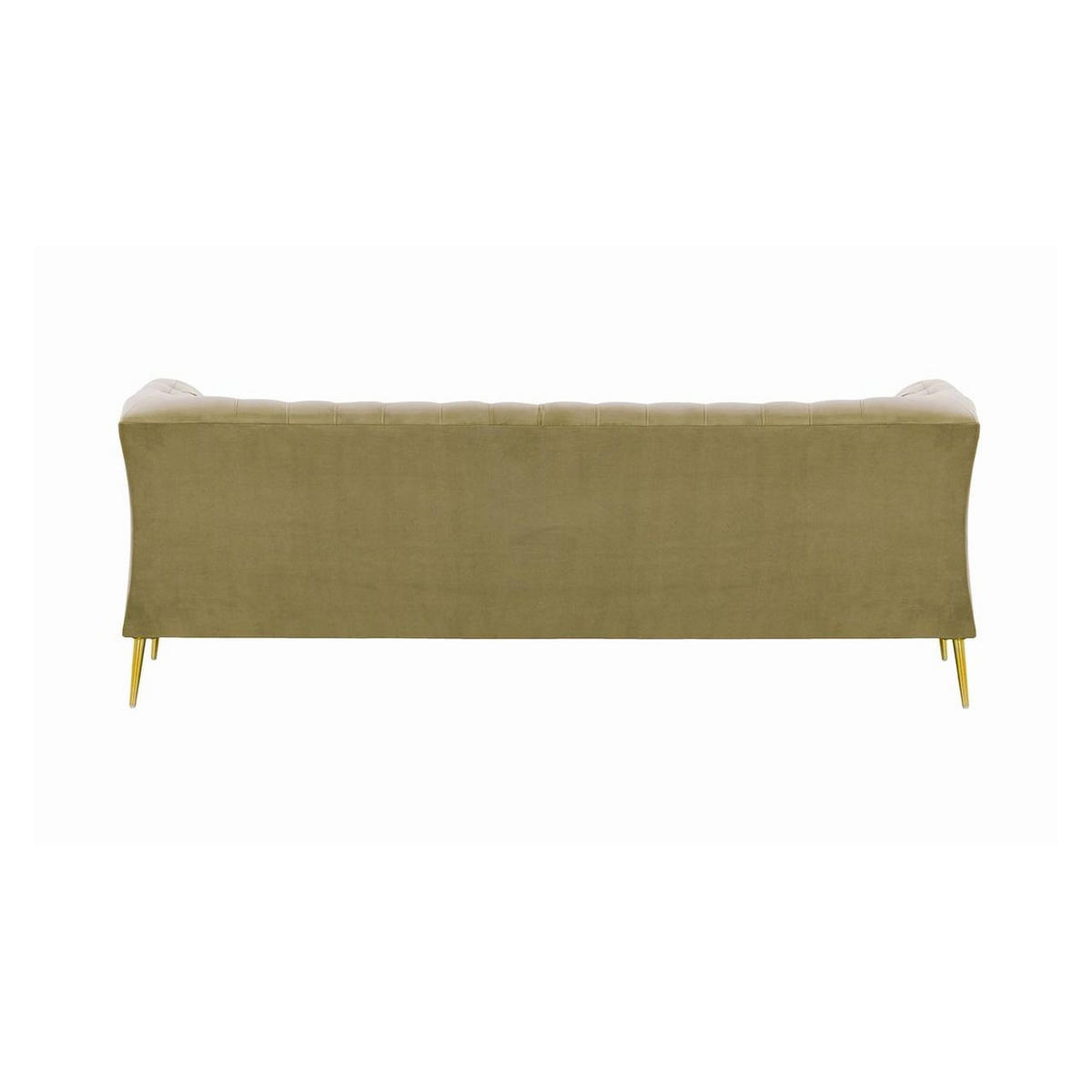 2,5-SITZER-SOFA Chesterfield Modern-Velluto 3 - Beige, Holz/Textil (209/74/80cm)