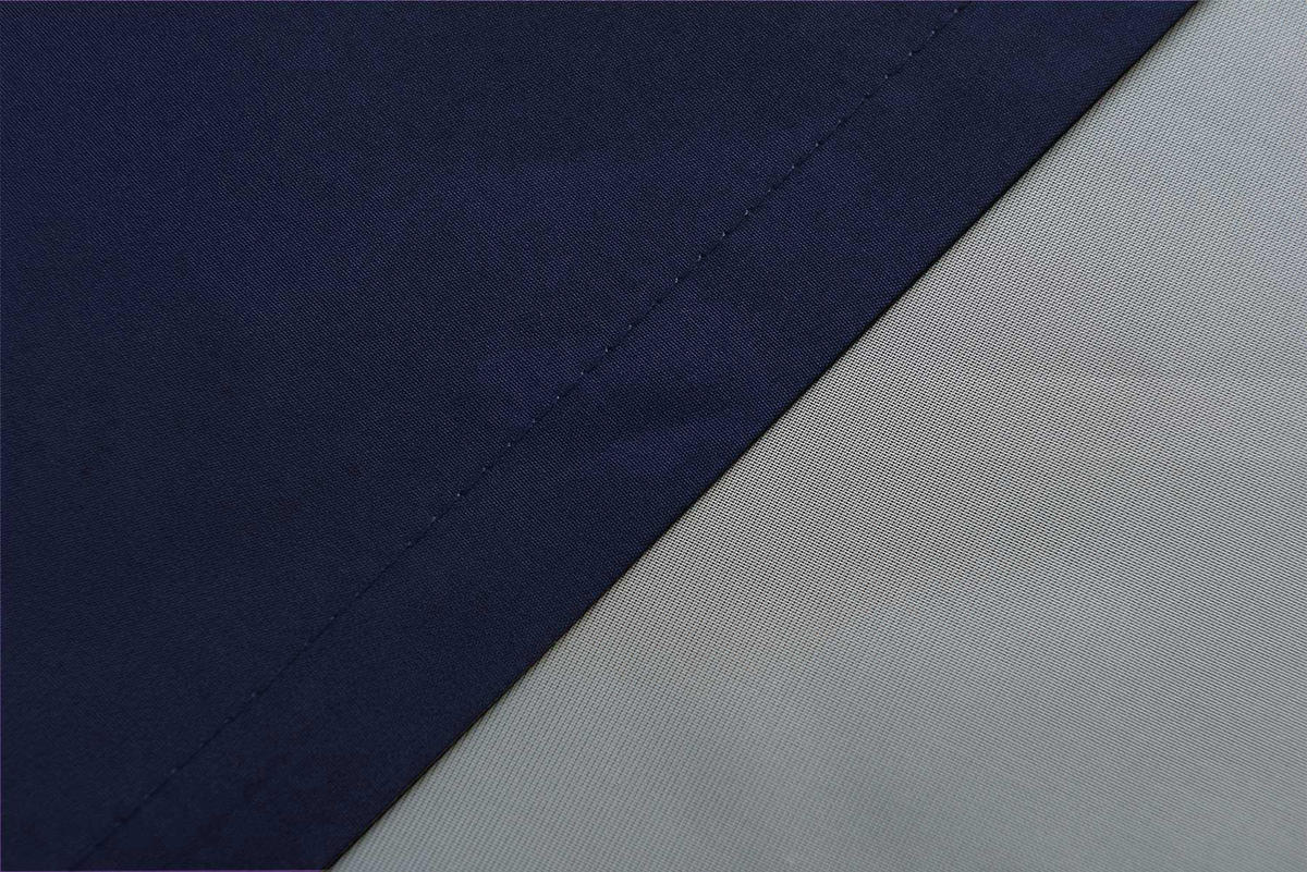 VORHANG 2ER SET BERLIN HxB 225x140cm Dunkelblau - Dunkelblau, Textil (140/225/225cm) - Gardinenbox