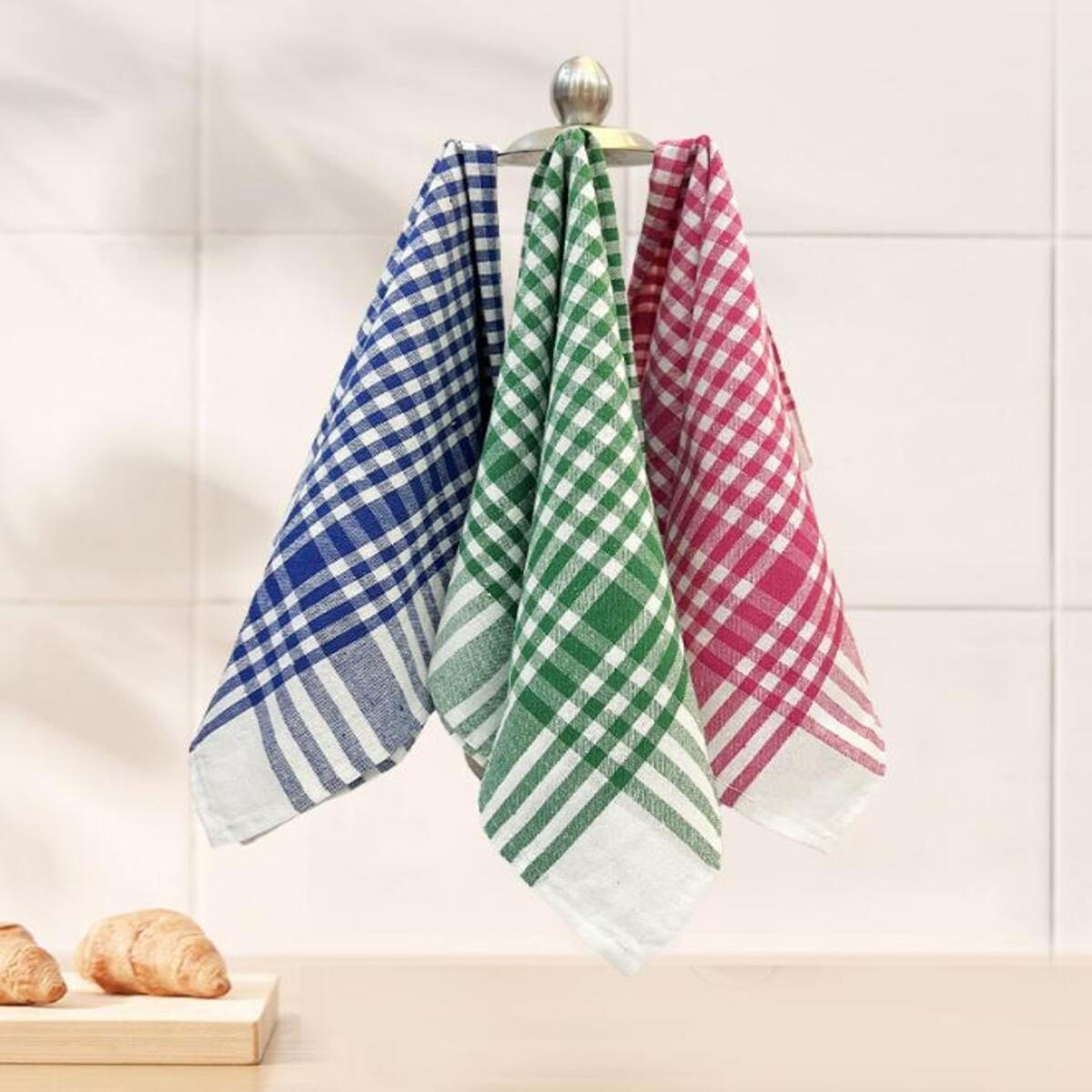GESCHIRRTUCH 3-teilig 50/65/0,1 cm - Braun, Textil (66/50cm)
