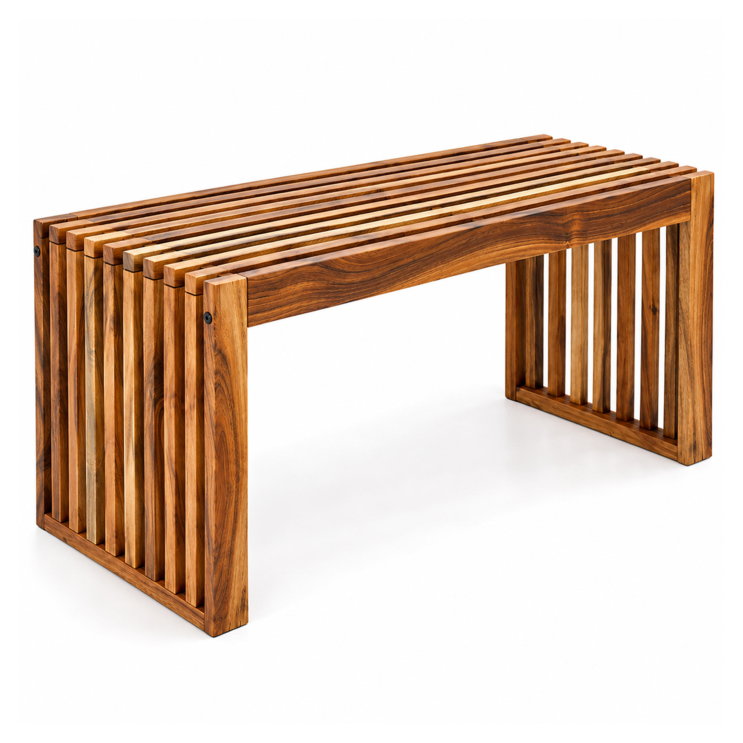 SITZBANK Natur Akazienholz geölt XL 90 cm - Braun, Holz (90/43/33cm) - Relaxdays