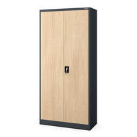 BÜRO-AKTENSCHRANK JAN H 195x90x40 cm - Anthrazit/Sonoma Eiche, Metall (90/195/40cm) - Jan Nowak