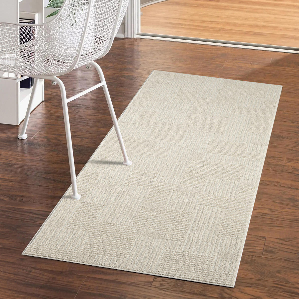KURZFLOR-TEPPICH Flair 177 Beige 80x300 cm - Beige, Textil (80/300cm) - carpet city
