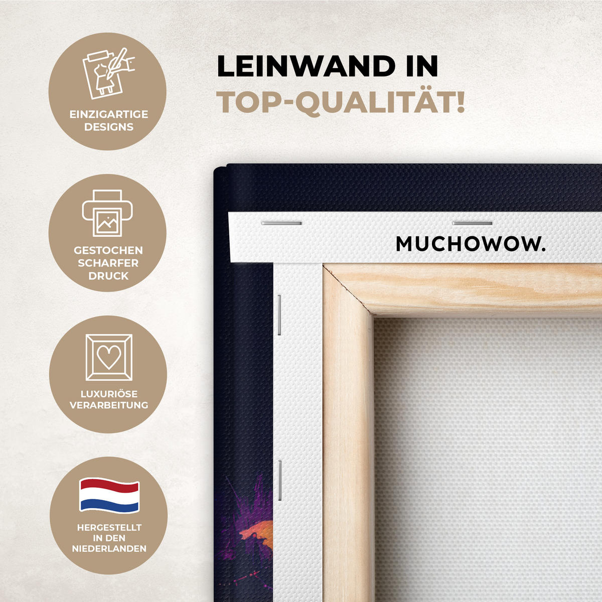 LEINWANDBILD Weltkarte - Bunt - Graffiti 30x40 cm - Multicolor, Textil (30/40cm) - MuchoWow