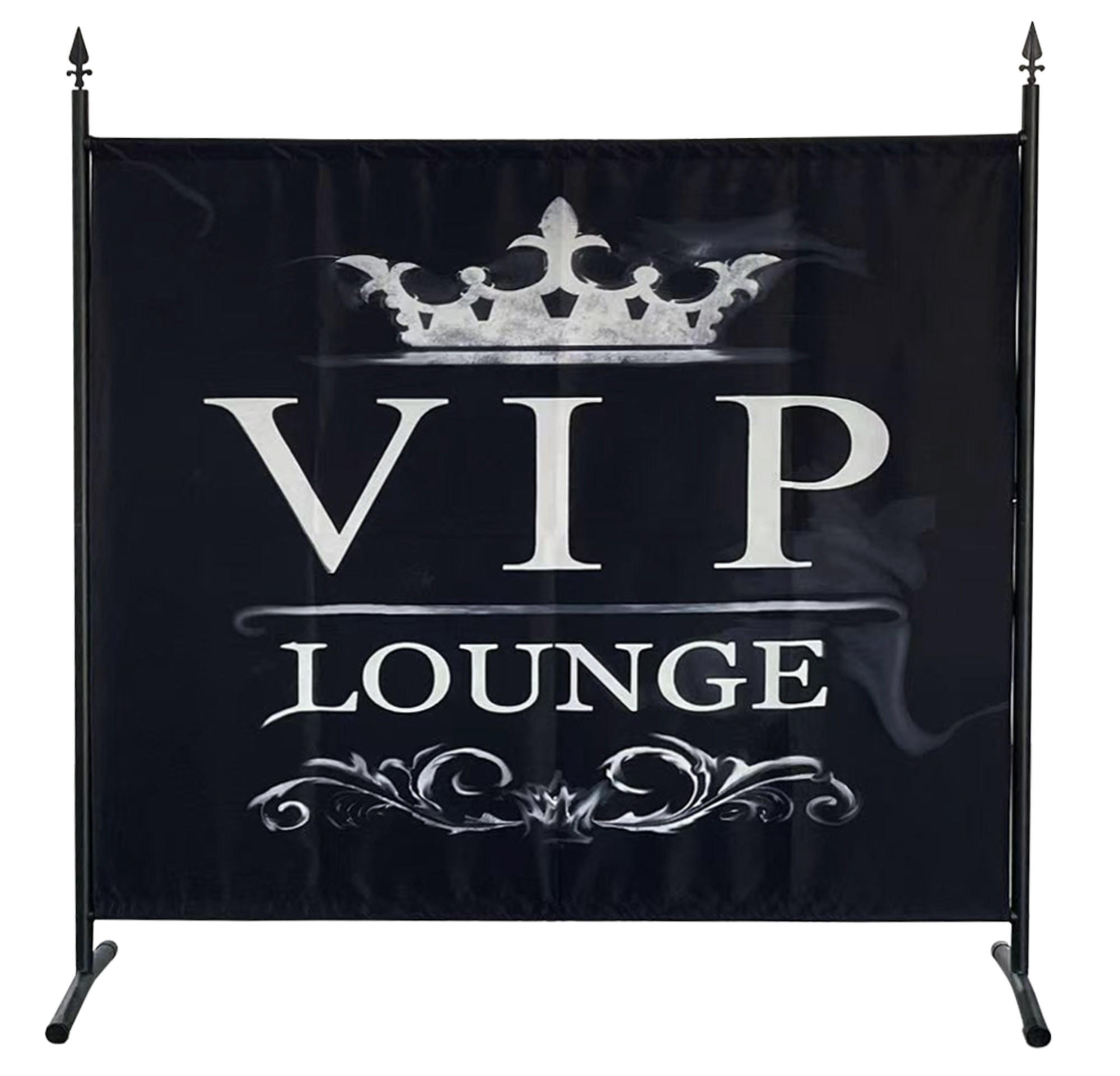 PARAVENT 1-tlg. 180x178 cm VIP - Schwarz/Weiß, Metall (178/180cm) - QUICK STAR
