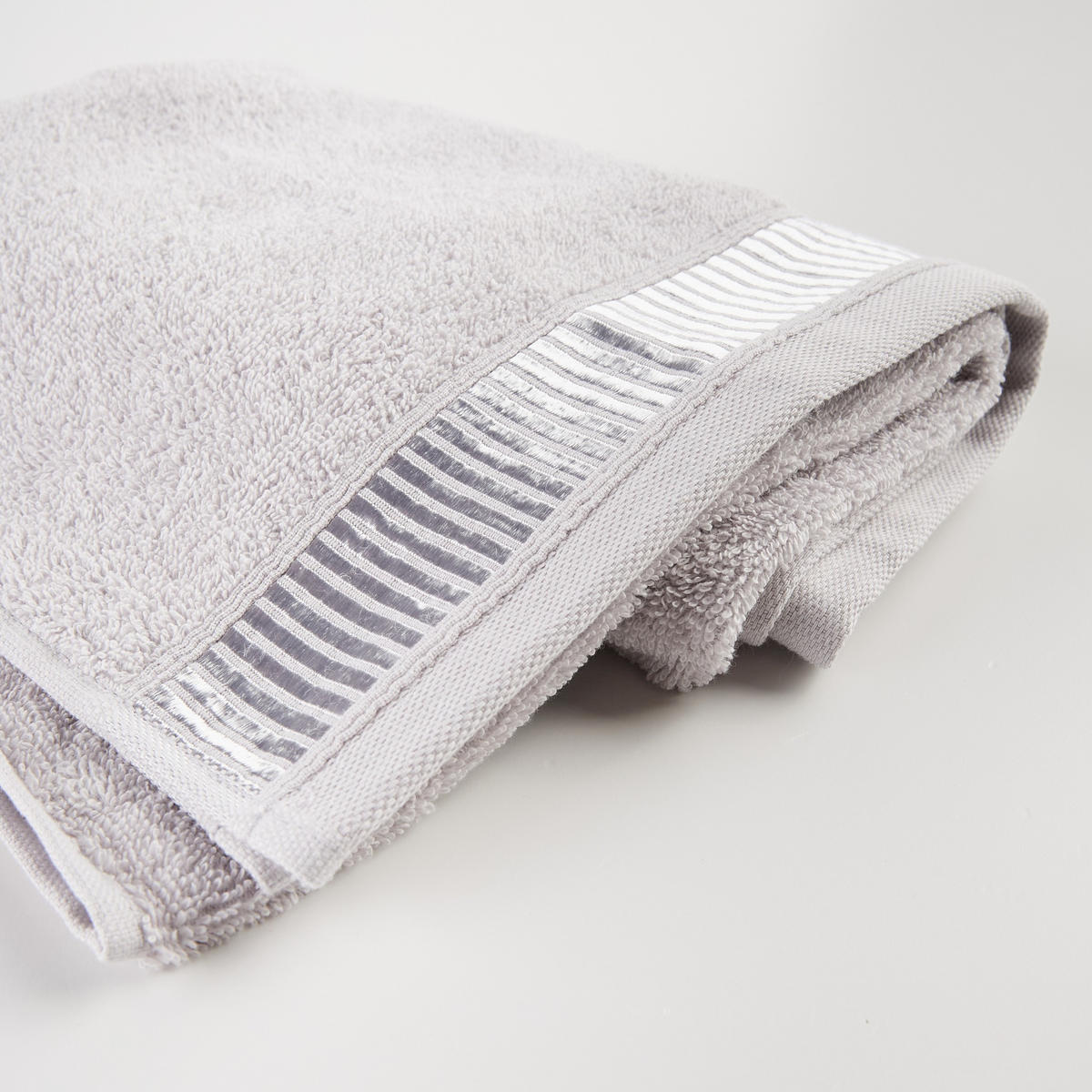 BADETUCH Alicanty - Hellgrau, Textil (50/90cm) - home&you