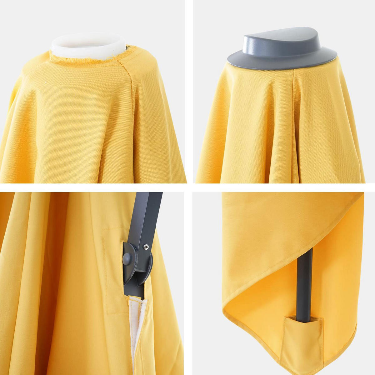 ERSATZ-BEZUG FÜR SCHIRM Gelb - Gelb, Textil (295/395cm) - MCW