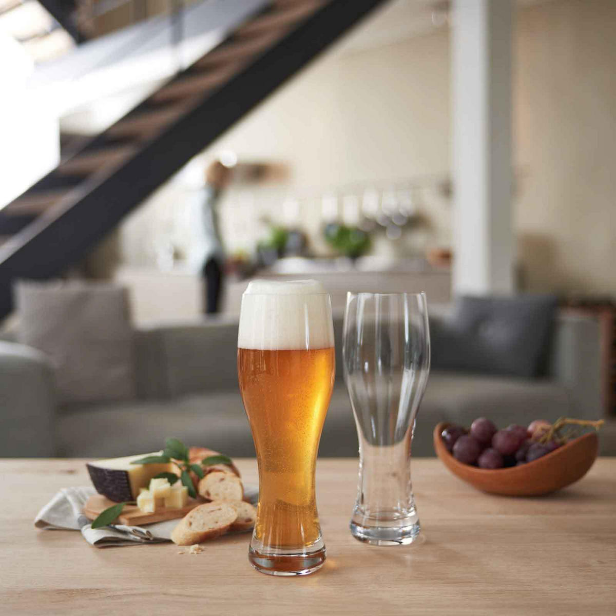 WEIZENBIERGLÄSER Taverna transparent 330 ml 6er Set - Transparent, Glas (0.33L) - Leonardo Living