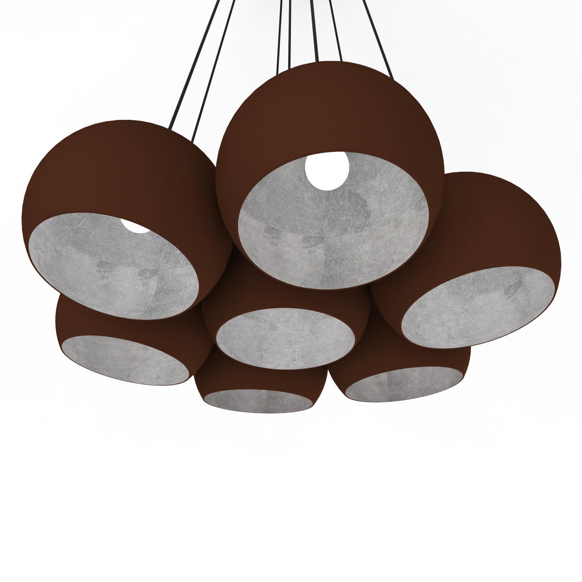 HÄNGELEUCHTE - Braun, Metall (25/25/20cm) - Lumicom