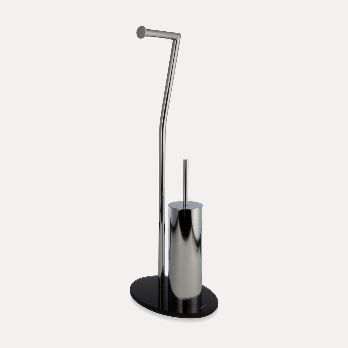TOILETTENBÜRSTEN-SET STAND - Silberfarben, Metall (28/72/20cm) - MÖVE