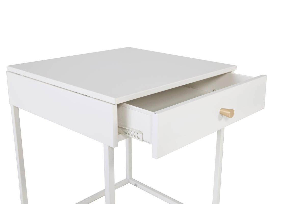 NACHTTISCH Baku M - Beige, Metall (41/43/41cm) - kommodly