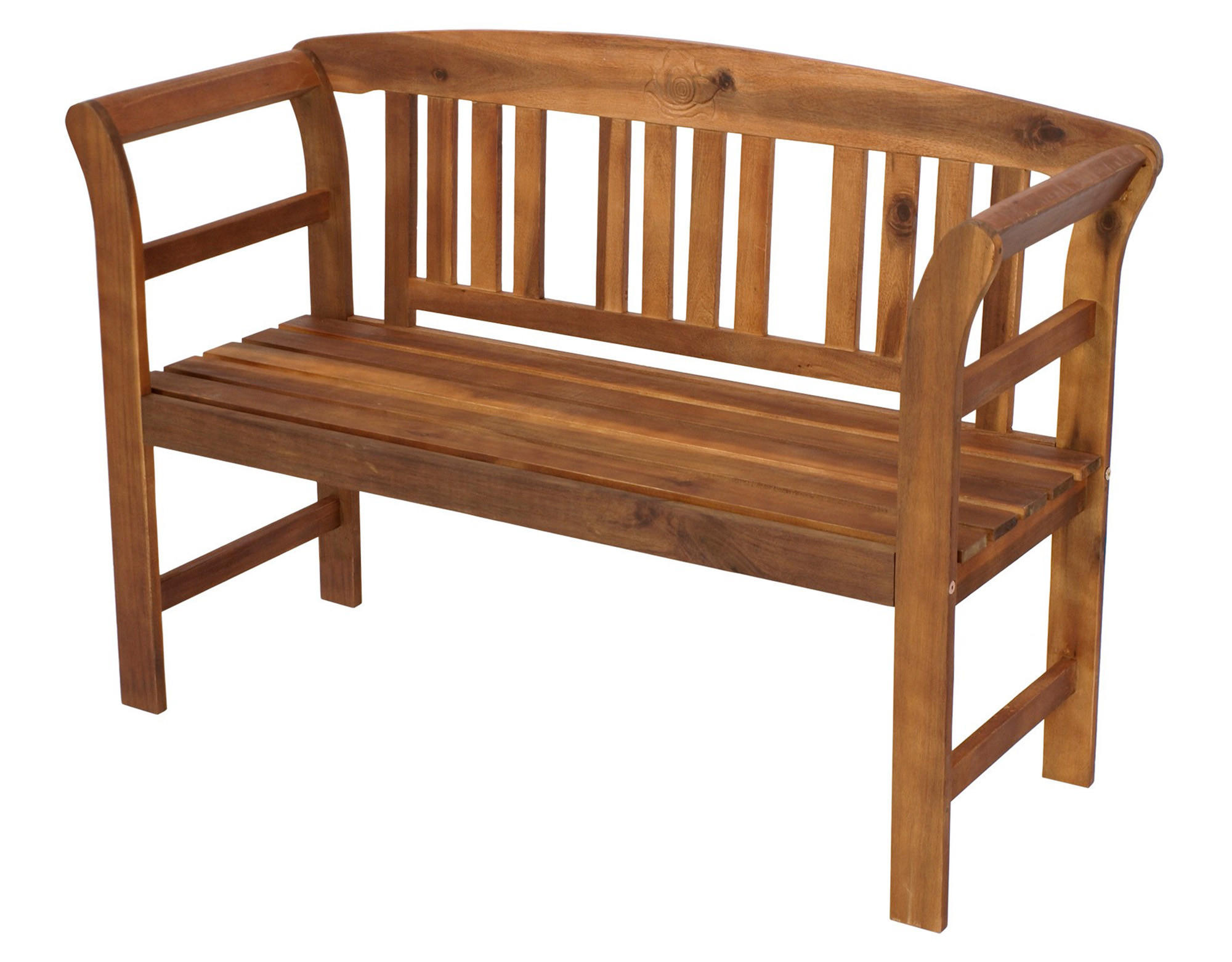 GARTENBANK / Holzbank Rosali 120cm 2-sitzer aus Akazie massiv - Braun, Holz (120/83/45cm) - TPFGarden