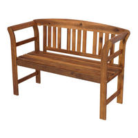 GARTENBANK / Holzbank Rosali 120cm 2-sitzer aus Akazie massiv - Braun, Holz (120/83/45cm) - TPFGarden