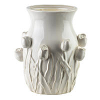 VASE Tulipany 21/21,5/25,5cm - Beige, Keramik (26cm) - Mondex