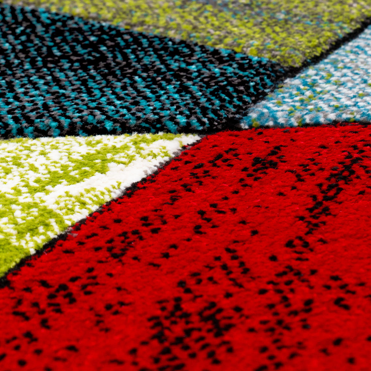 KURZFLORTEPPICH 60/110 cm Smaragd 767 - Multicolor, Textil (60/110cm) - Paco Home