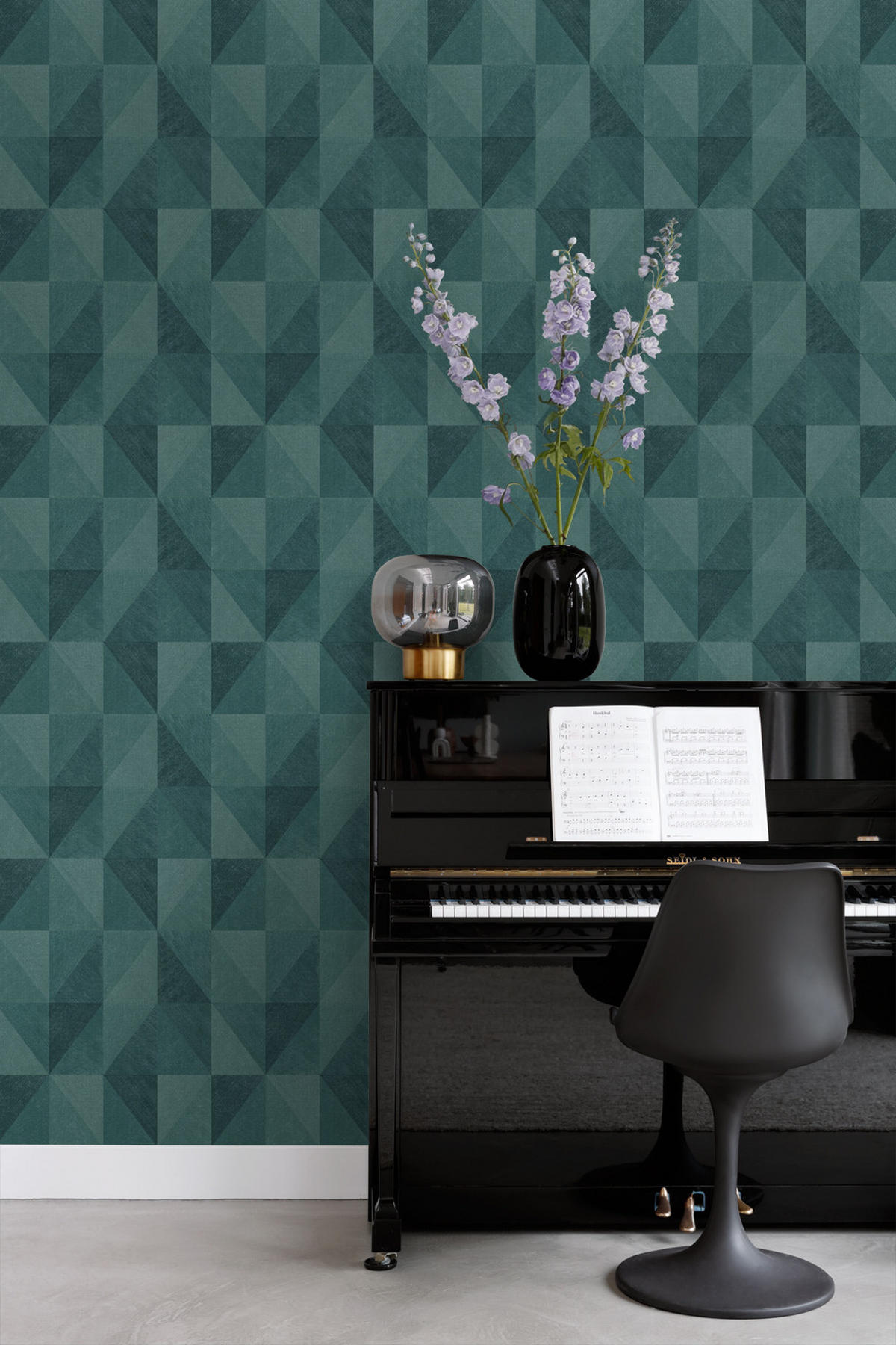 TAPETE 3D-Muster 50 x 900 cm - Grün, Papier (50/900cm) - Origin Wallcoverings