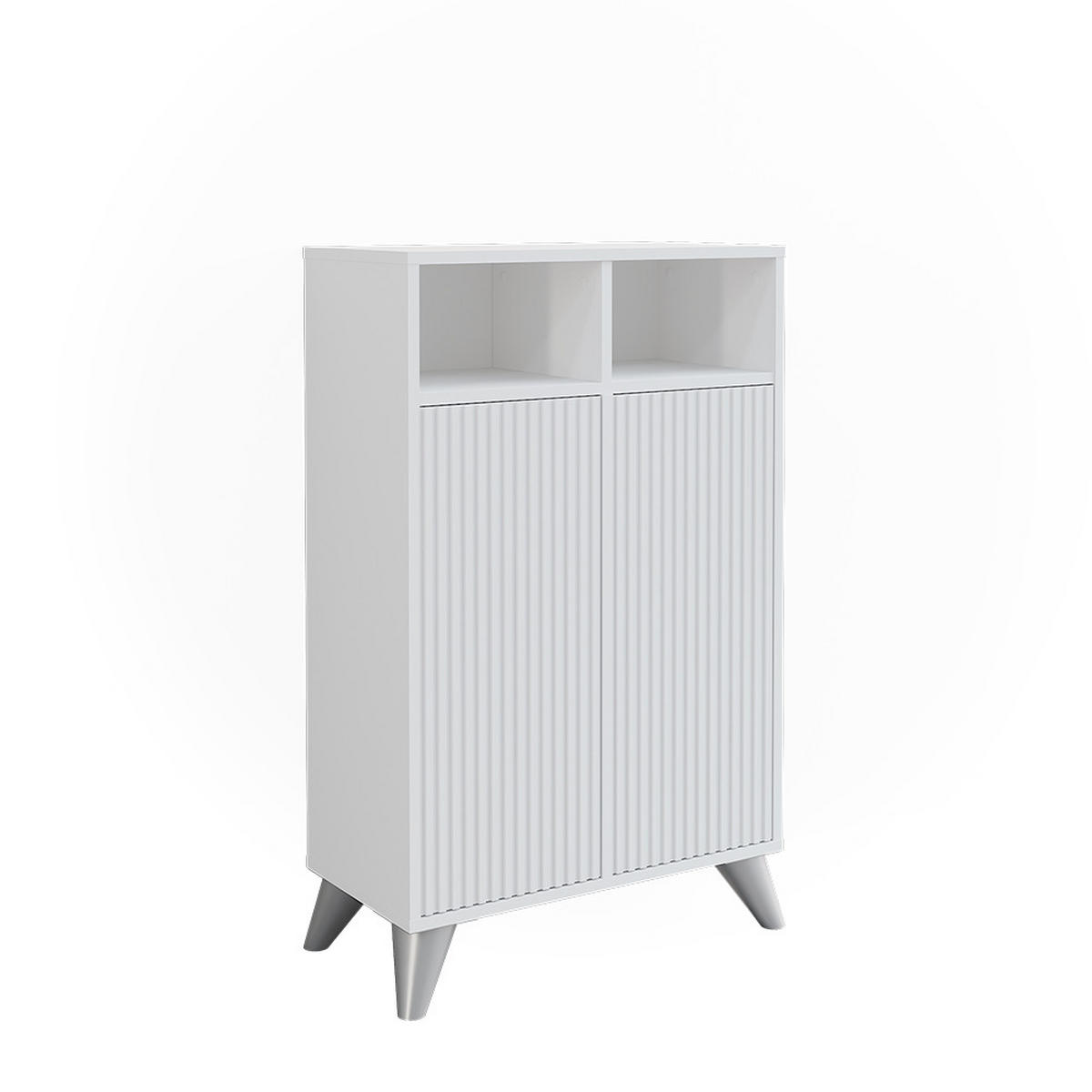 MIDISCHRANK Leano Weiß 60 x 97 cm mit 2 Türen - Weiß, Holzwerkstoff (60/97/30cm) - Vicco