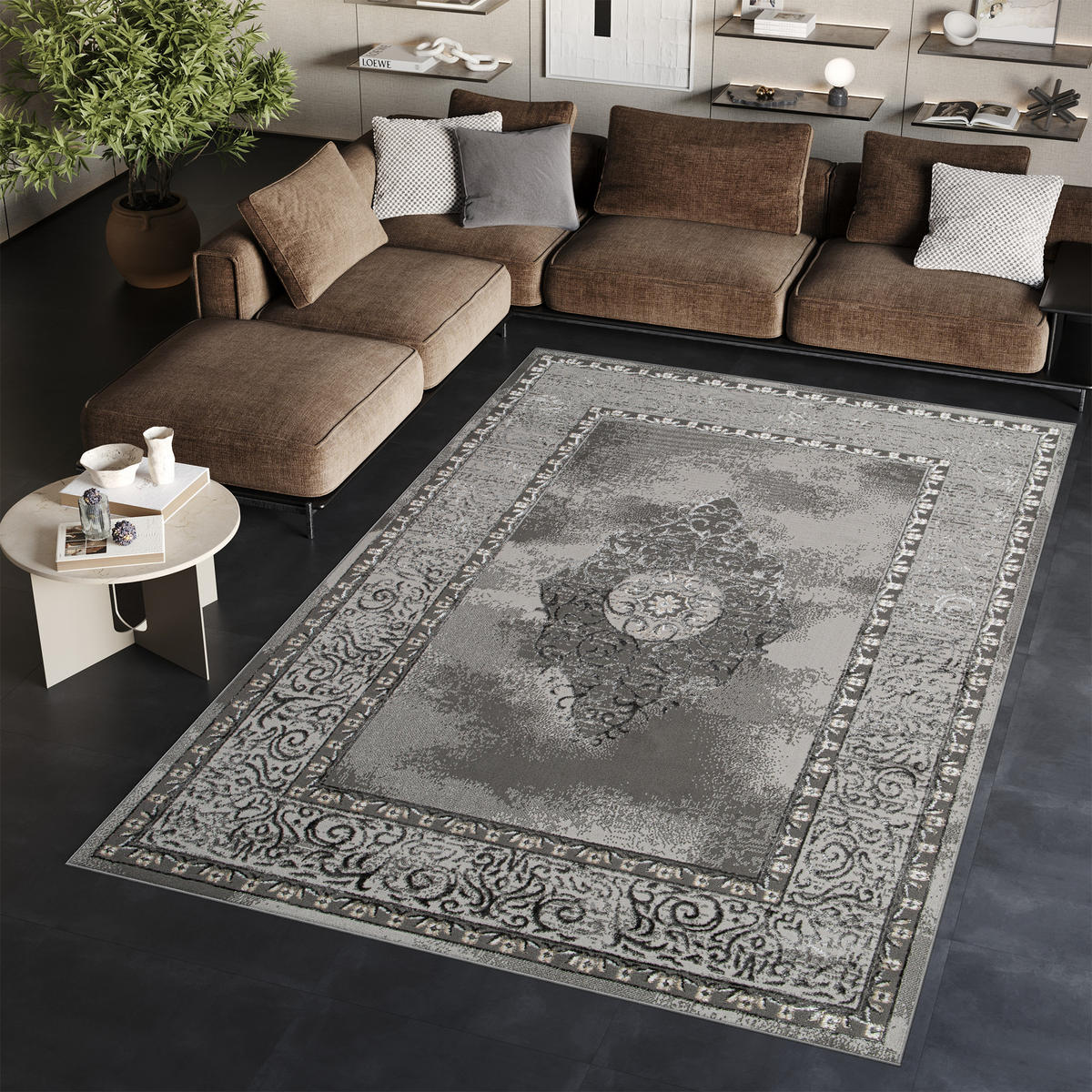 TEPPICH ARES Grau 120/170 cm - Grau, Kunststoff (120/170cm) - Tapiso