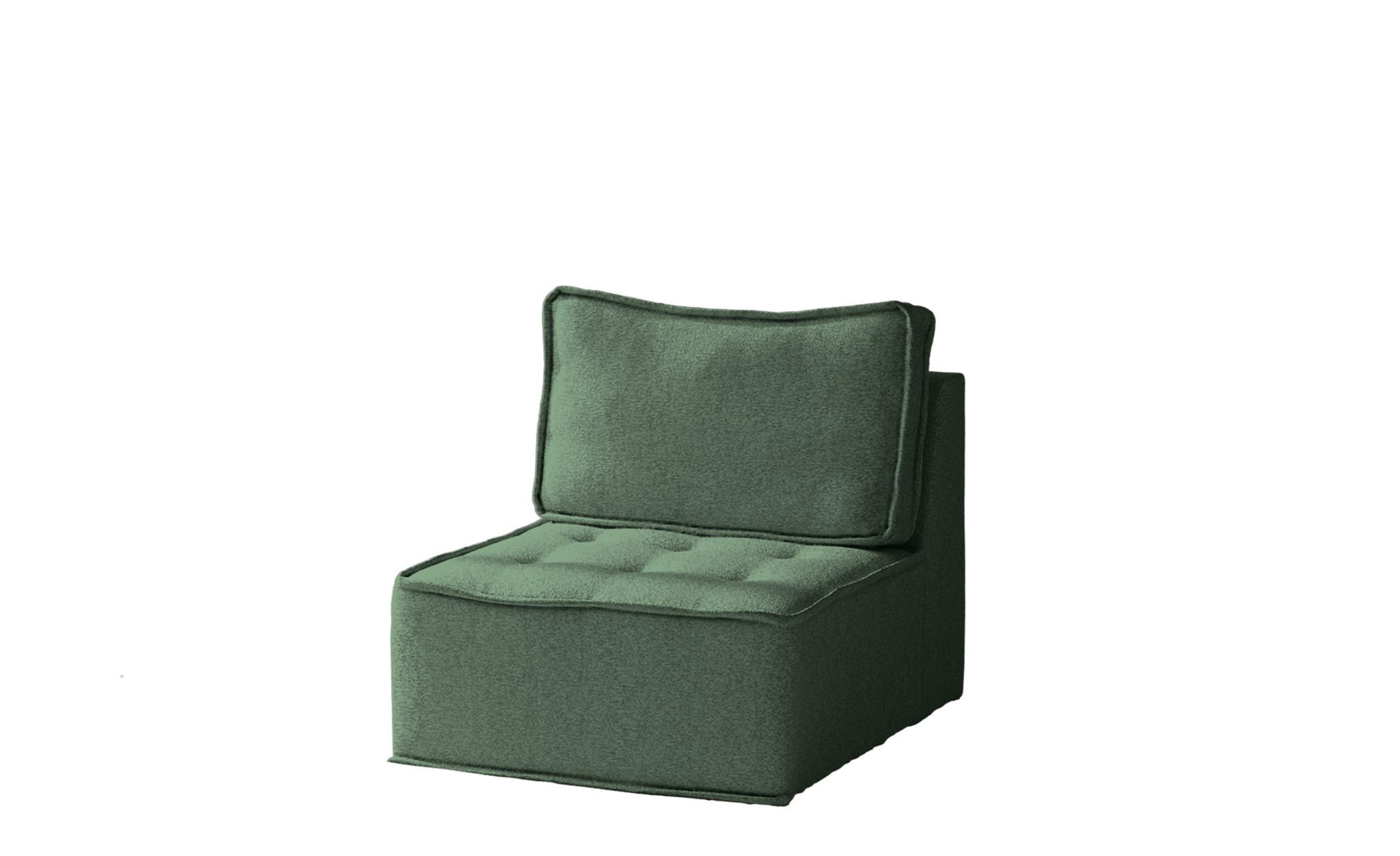 SESSEL Sande Xs In Raven - Grün, Holzwerkstoff/Textil (80/85/90cm) - Fun Möbel