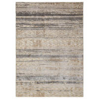 KURZFLORTEPPICH HORNER, Streifen, Natur, 160 x 230 cm - Beige, Textil (160/230cm) - KADIMA DESIGN