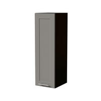 HÄNGESCHRANK Oslo W4/30 Schwarz / Dust Grey Matt 30 / 32,5 / 96cm - Schwarz/Grau, Holz/Holzwerkstoff (30/96/32.5cm) - Feldmann-Wohnen