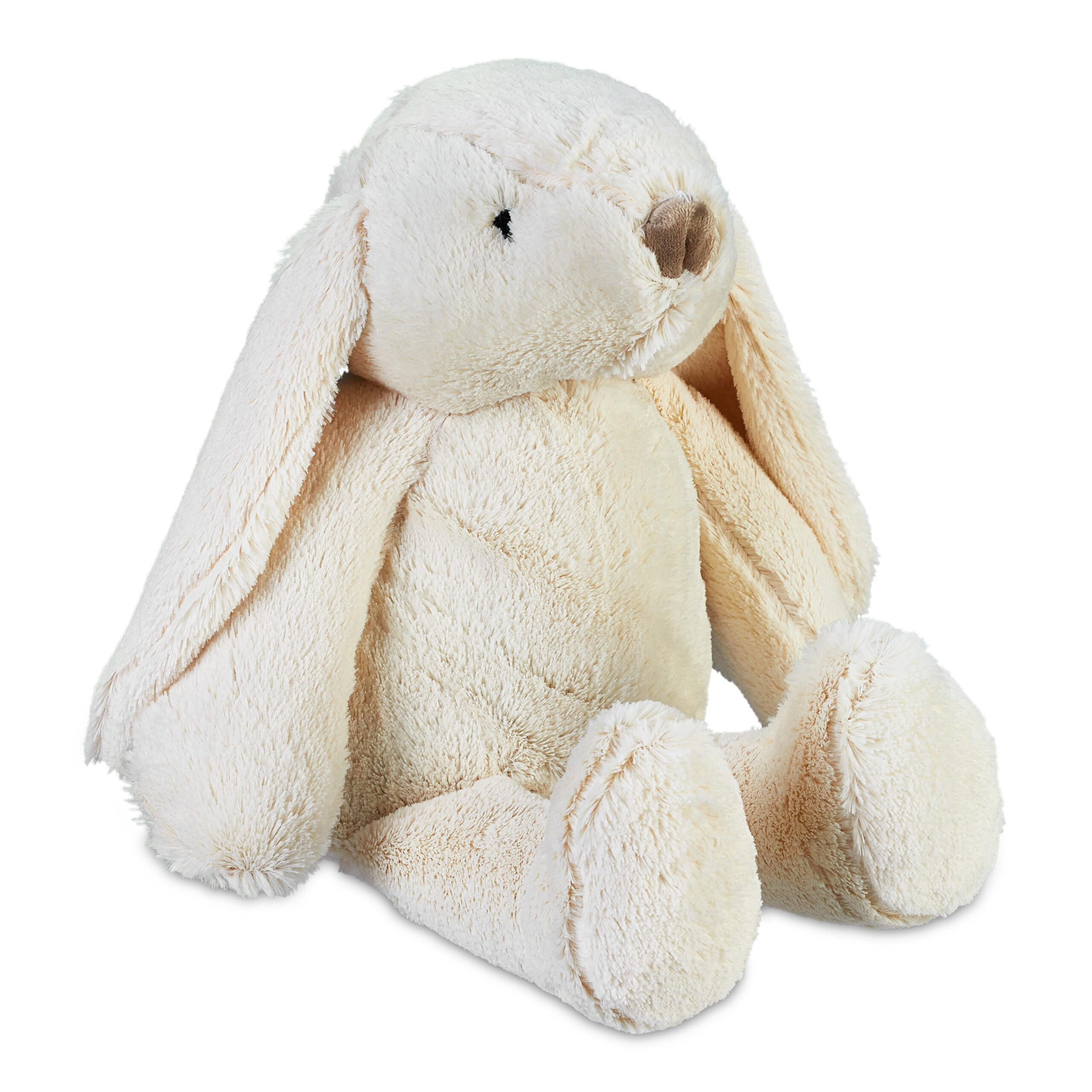 ZARÁŽKA NA DVERE Krémová Zajac Polyester 22x21x24 cm - krémová, textil/plast (21/24cm) - Relaxdays