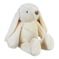 ZARÁŽKA NA DVERE Krémová Zajac Polyester 22x21x24 cm - krémová, textil/plast (21/24cm) - Relaxdays