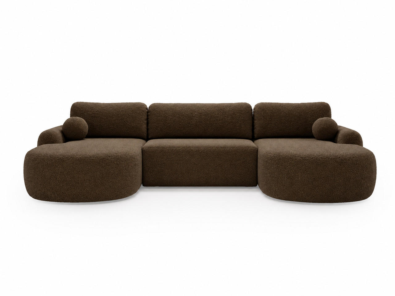 Graingold Ecksofa Braun 347x177 cm
