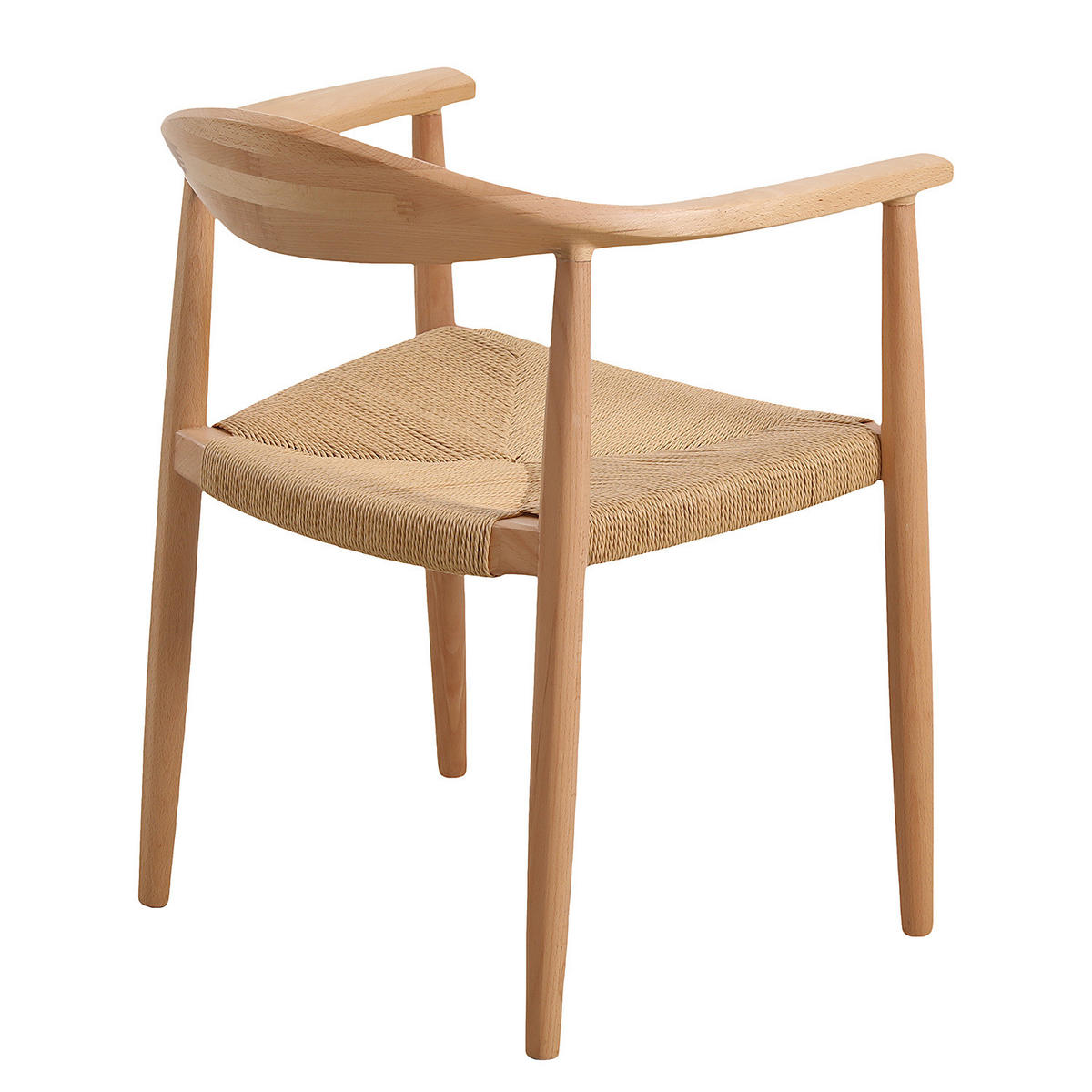 ARMLEHNENSTÜHLE - Buche massiv / Papierschnurgeflecht, Braun, 2er-Set - Braun, Papier (64/78/52cm) - home24