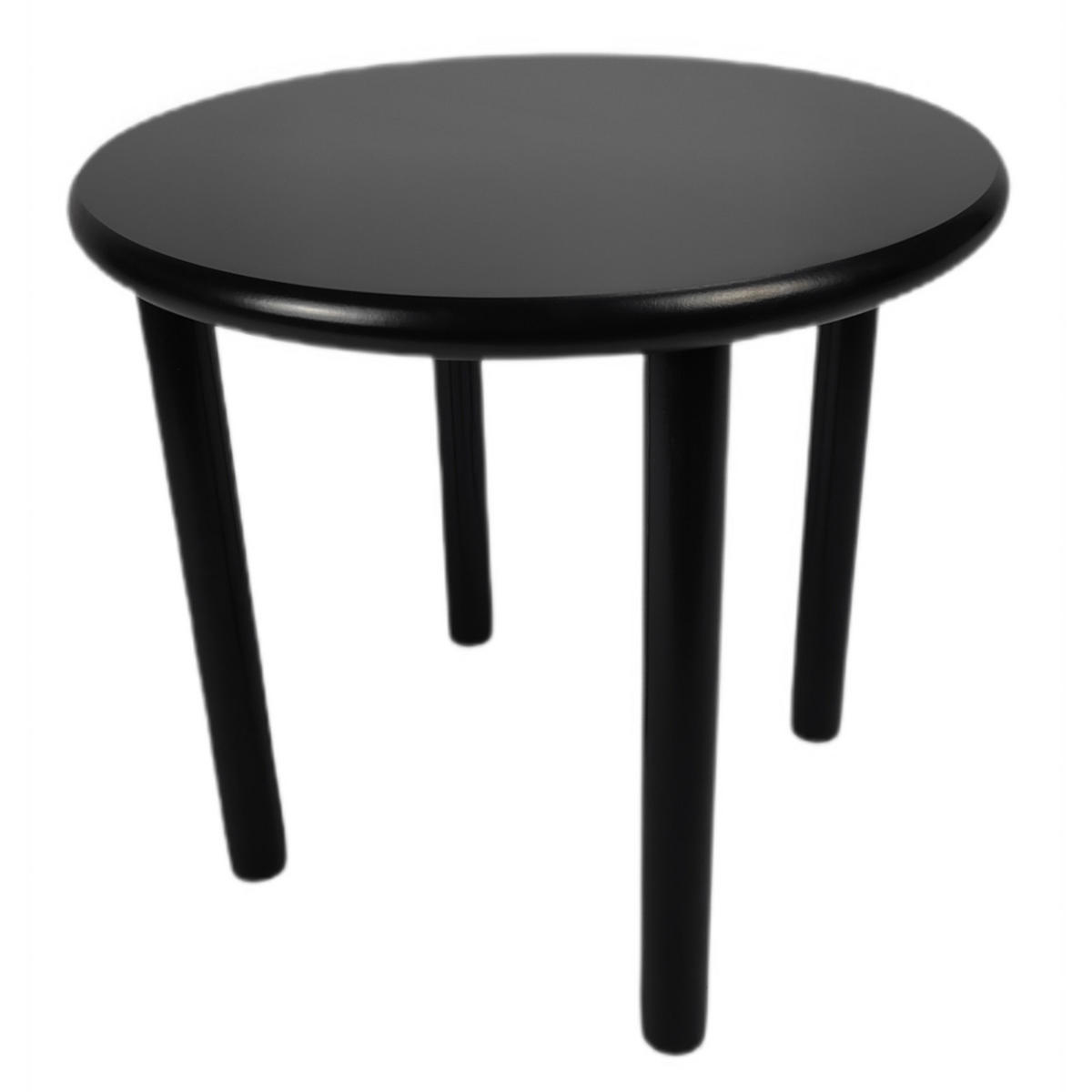 COUCHTISCH Holzoptik Schwarz Rundtisch 45x42 cm - Schwarz, Holzwerkstoff (45/45/42cm) - Begryf