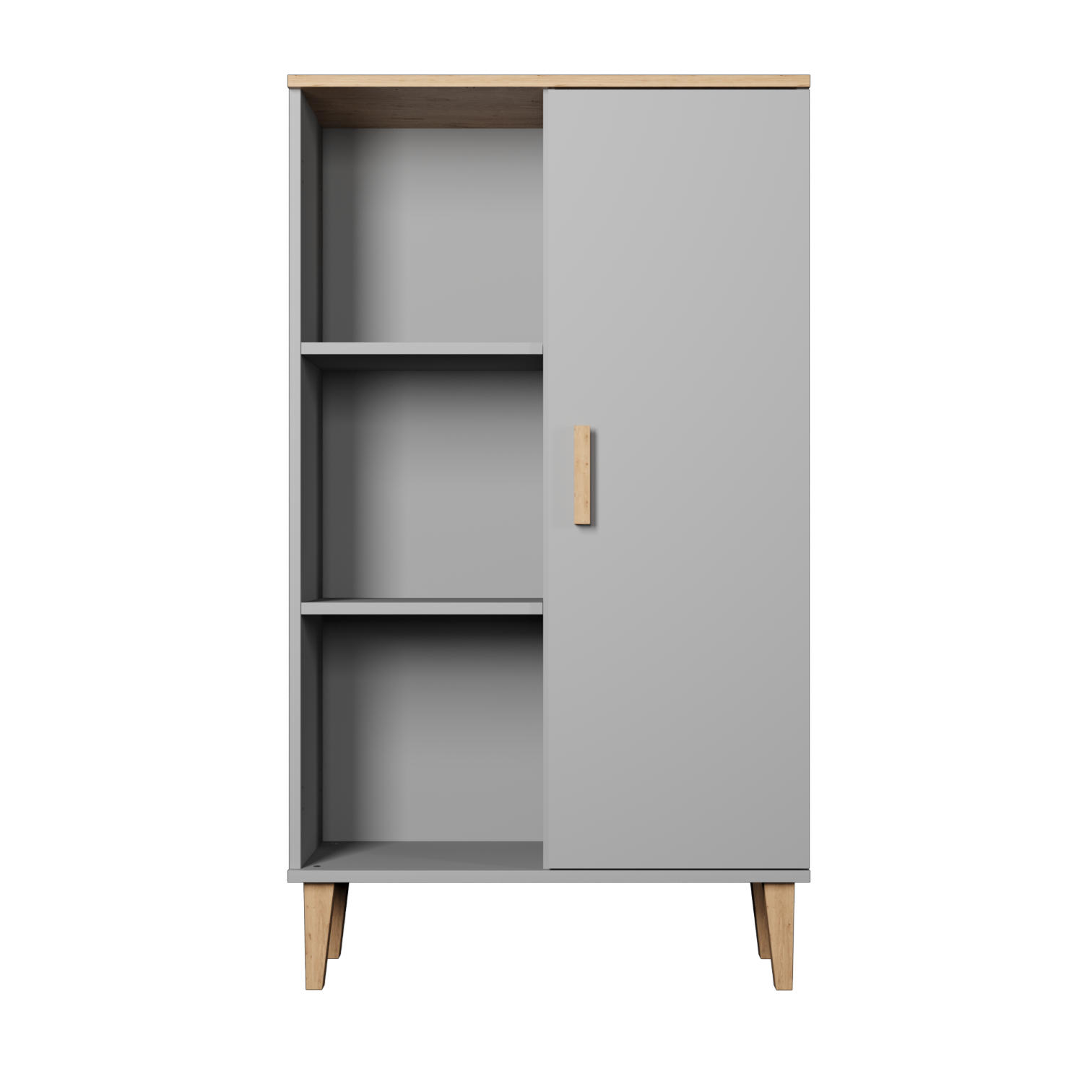 RAUMHIRSCH FURNITURE KNIHOVNA Denver šedá 80/120/35 cm