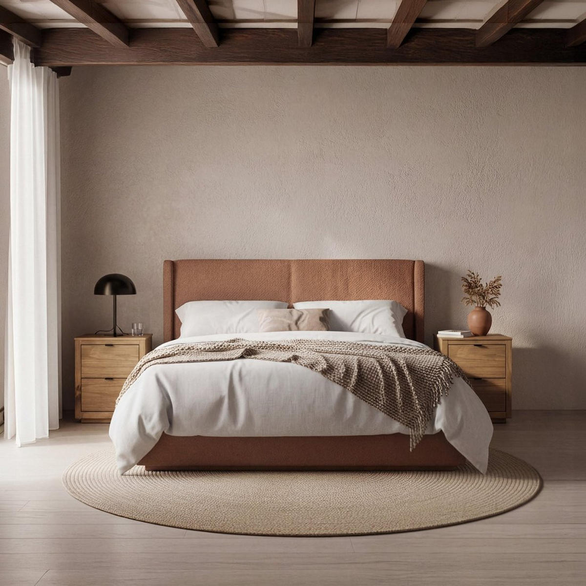 NACHTTISCH 2 SCHUBLADEN Sven Natürlich 47 cm x 58 cm 2er-Set - Naturfarben, Holz (47/58/39cm) - Klast Home