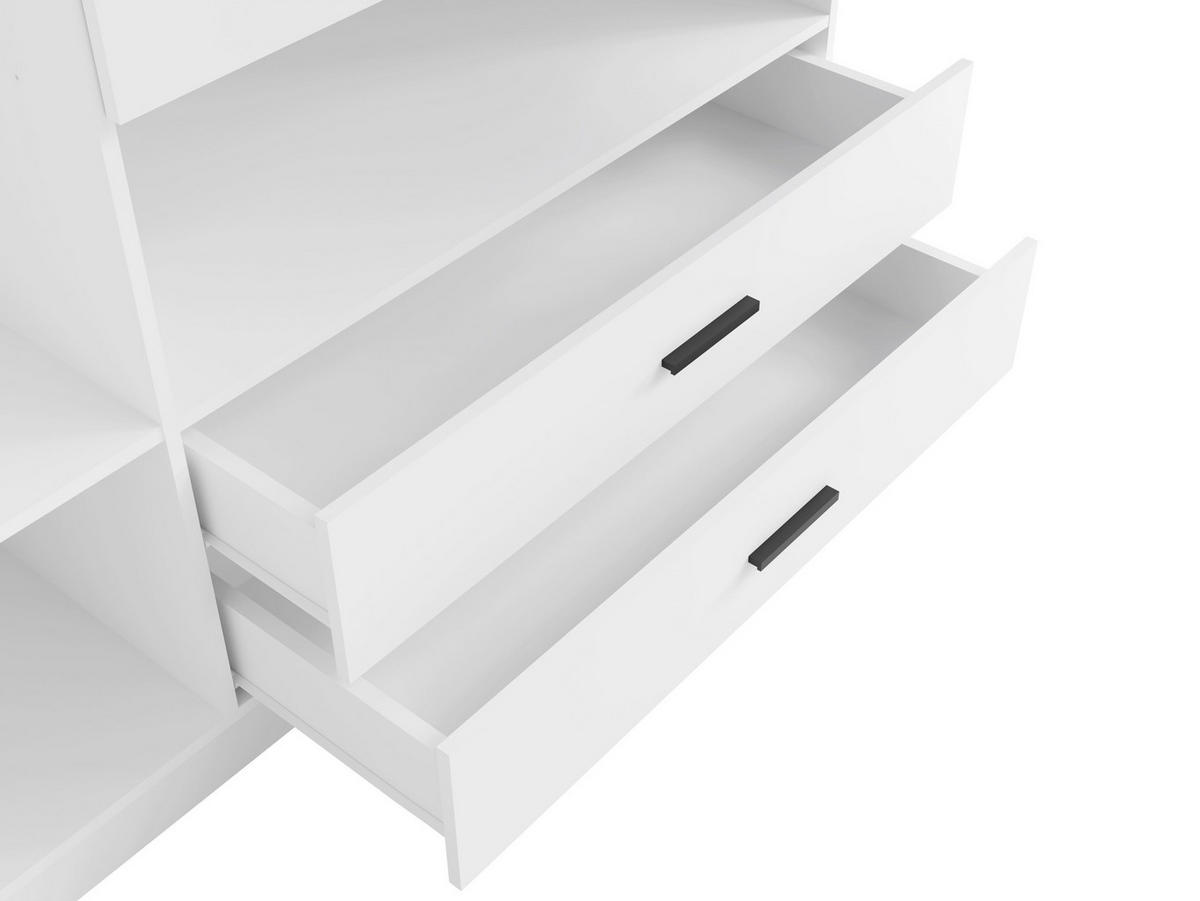KLEIDERSCHRANK Weiß 158/201/55 - Weiß, Holzwerkstoff (158/201/55cm) - RAUMHIRSCH FURNITURE