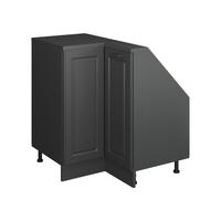 DACHSCHRÄGENSCHRANK ECKSCHRANK Rion Anthrazit Landhaus/Anthrazit 75.6 x 81.6 cm mit 1 Tür - Anthrazit, Holzwerkstoff (75.6/81.6/75.6cm) - Vicco