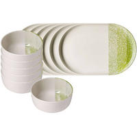 BRUNCH-SET Trio Grün 12er Set - Grün, Keramik (2/2/2cm) - Ritzenhoff Breker