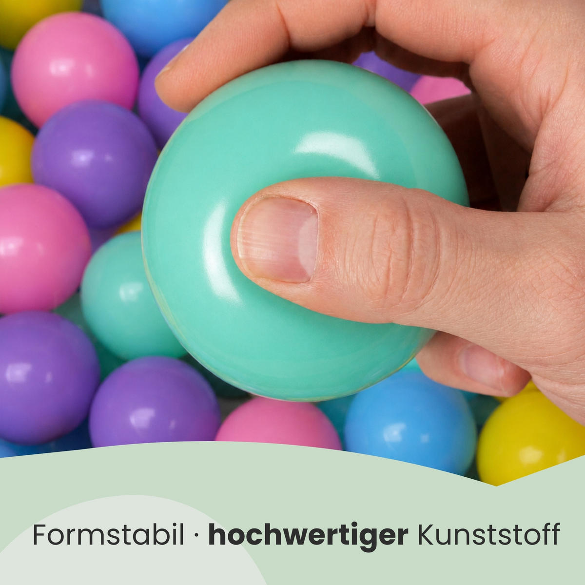 BÄLLEBAD-BÄLLE , 100 Stück, Ø6cm , Bunt - Multicolor, Kunststoff (6/6/6cm) - Littletom
