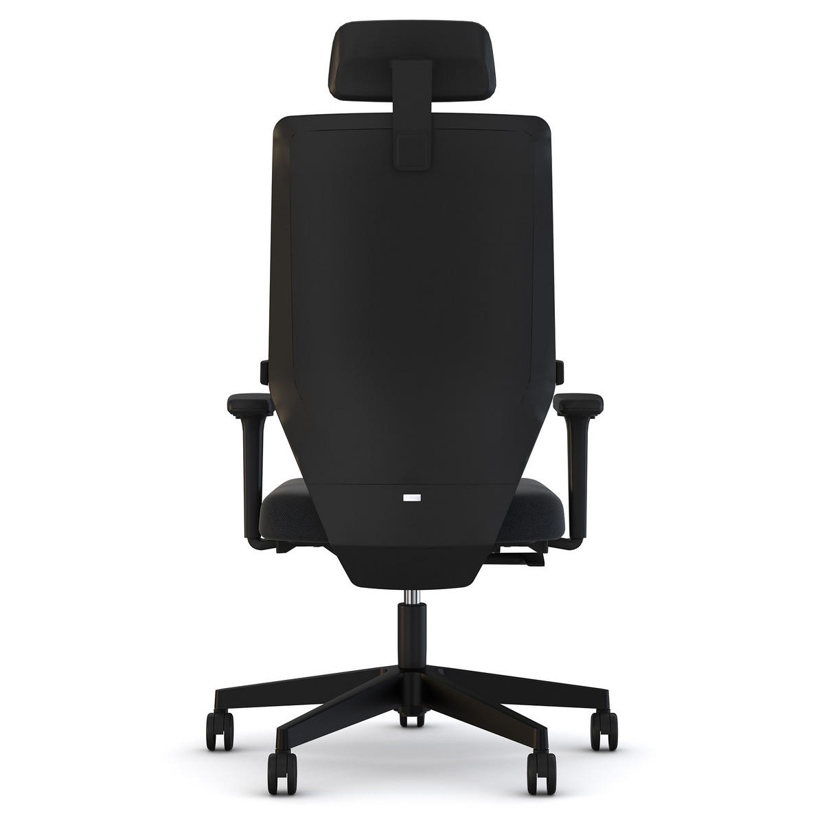 DREHSTUHL Bürostuhl Streamo mit Polsterrücken und Kopfstütze wie Sitz Schwarz Ergonomischer Polsterrücken - Schwarz, Textil (48/132/45cm) - ASSMANN