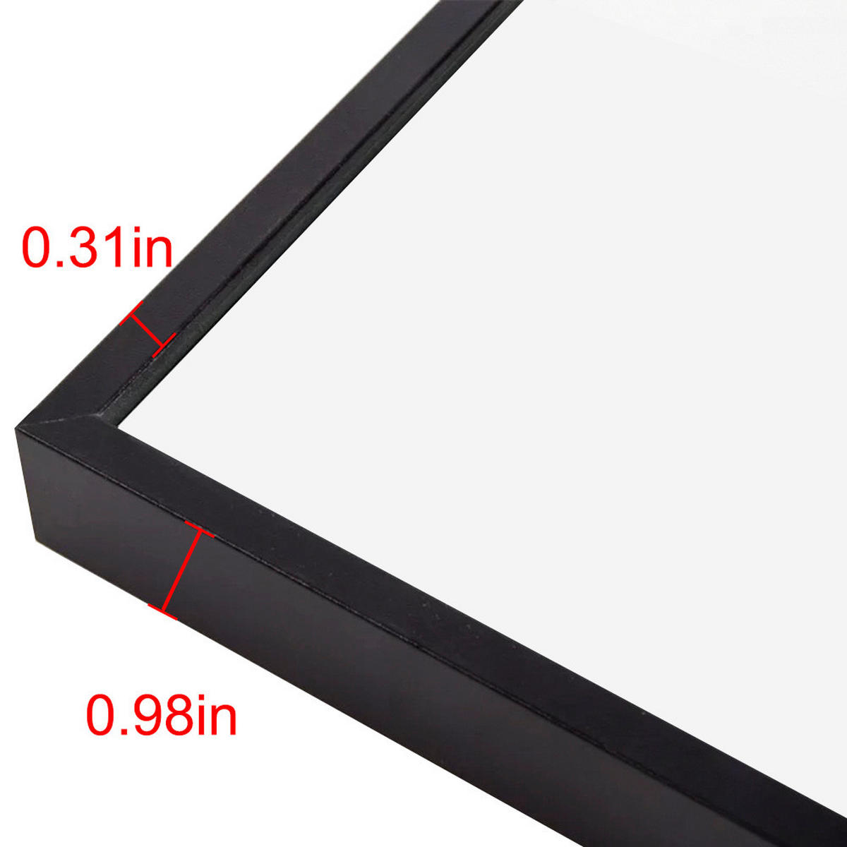 STANDSPIEGEL 150/40 cm Schwarz, Ganzkörperspiegel mit Ständer, Wandspiegel rechteckig - Schwarz, Metall (40/150/5cm) - Joyfair