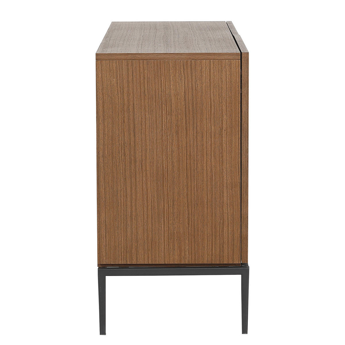 SIDEBOARD - Holzwerkstoff / Metall - Walnussfarben, Holzwerkstoff/Metall (120/75/40cm) - home24