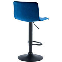 BARHOCKER Hope Samt B blau - Blau, Textil/Metall (43/100/48cm) - TPFLiving