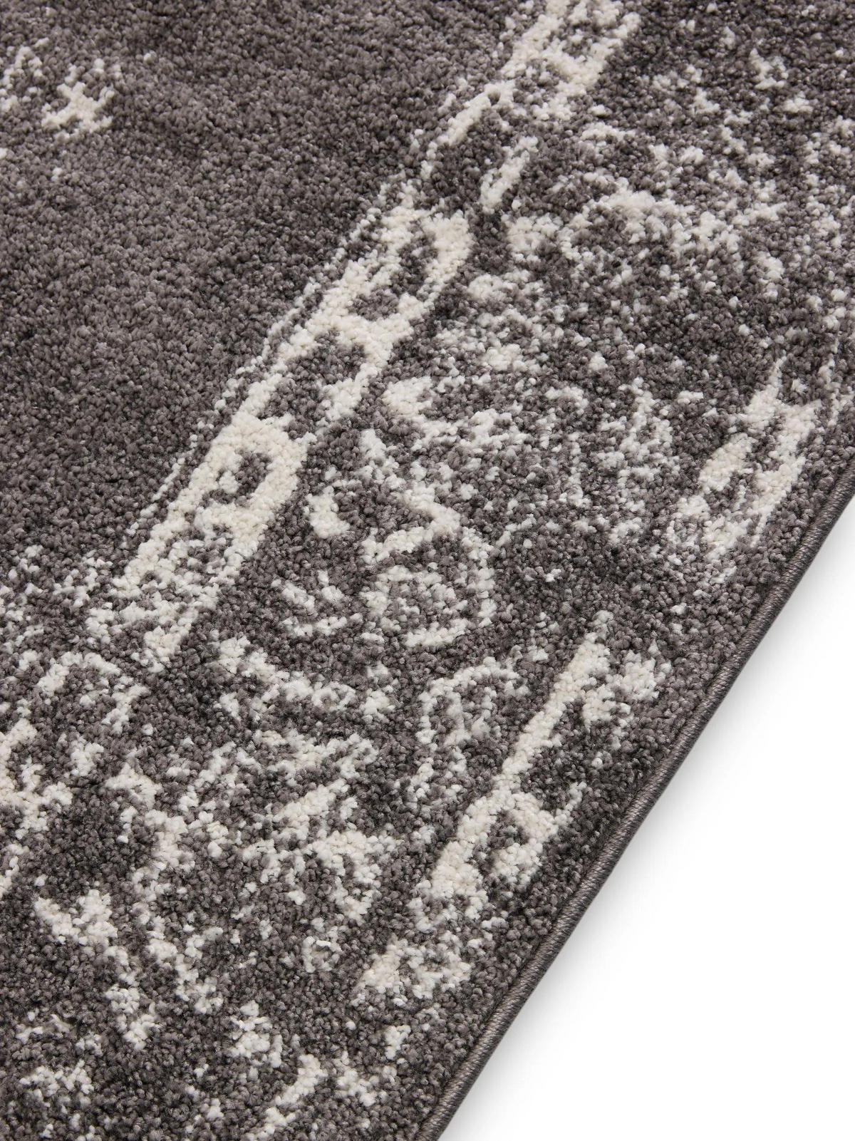 VINTAGE-TEPPICH Sia 240/340 cm - Grau, Kunststoff (240/340cm) - benuta