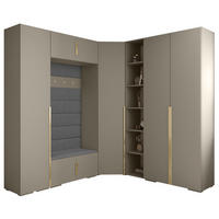 GARDEROBEN-SET 236,7/231,7/47 - Kaschmir/Goldfarben, Holz/Kunststoff (181.7/236.7/47cm) - Abiks Möbel