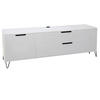 LOWBOARD Erna 168x45x62 Kreidegrau matt Lack - Hellgrau, Holzwerkstoff (168/62/45cm) - 58aufmkessel