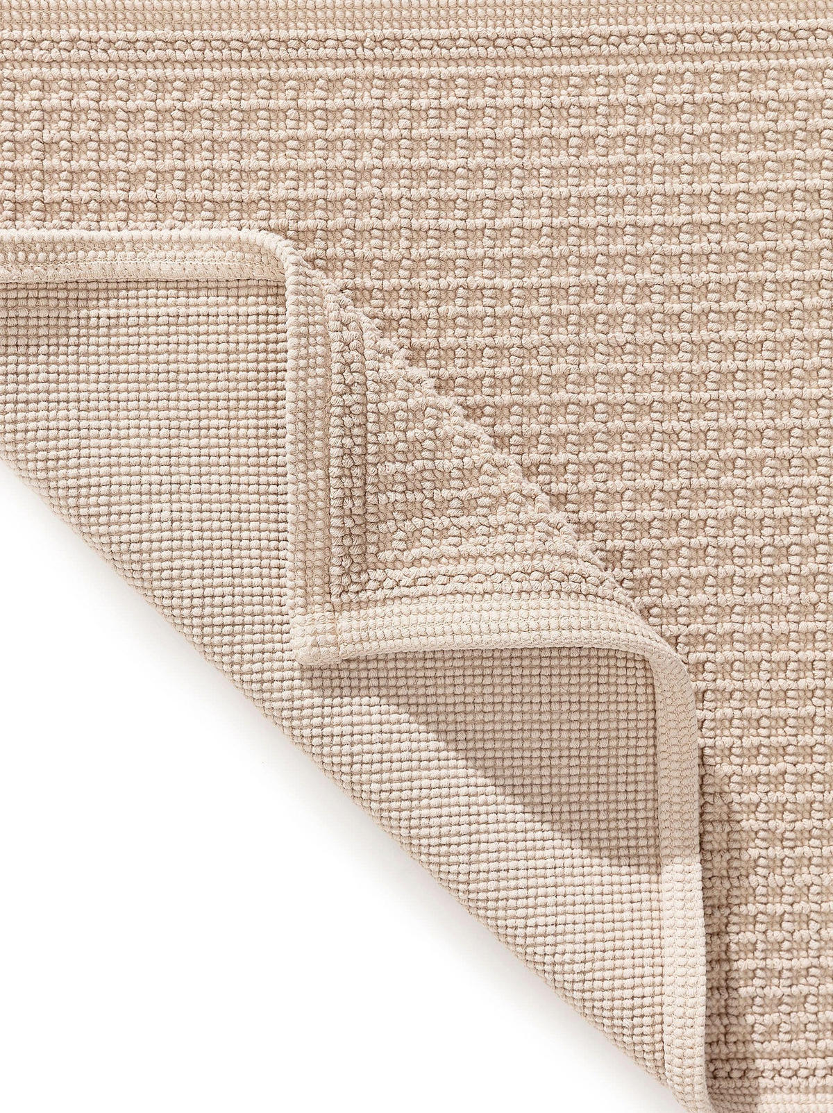 BADEMATTE Jojo Beige 50x80 cm - Beige, Textil (50/80cm) - benuta Nest