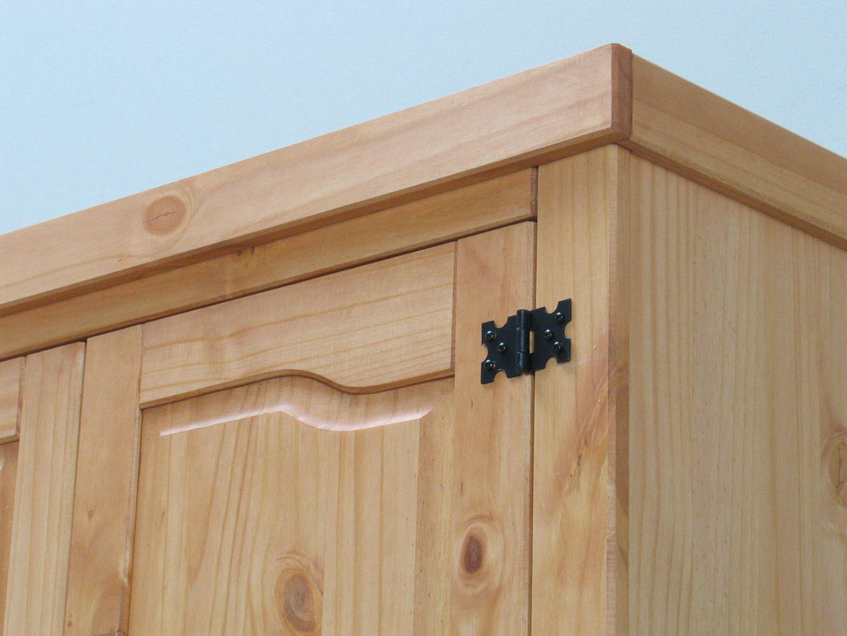 KLEIDERSCHRANK natur - Braun, Holz/Textil (194/196/58cm) - ebuy24