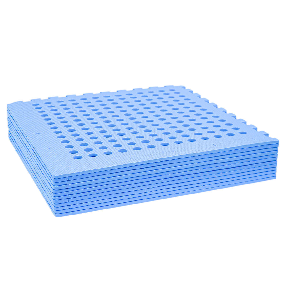 POOLMATTEN 4,2m² 12 EVA Matten 62 cm Blau - Blau, Kunststoff (62/62cm) - eyepower
