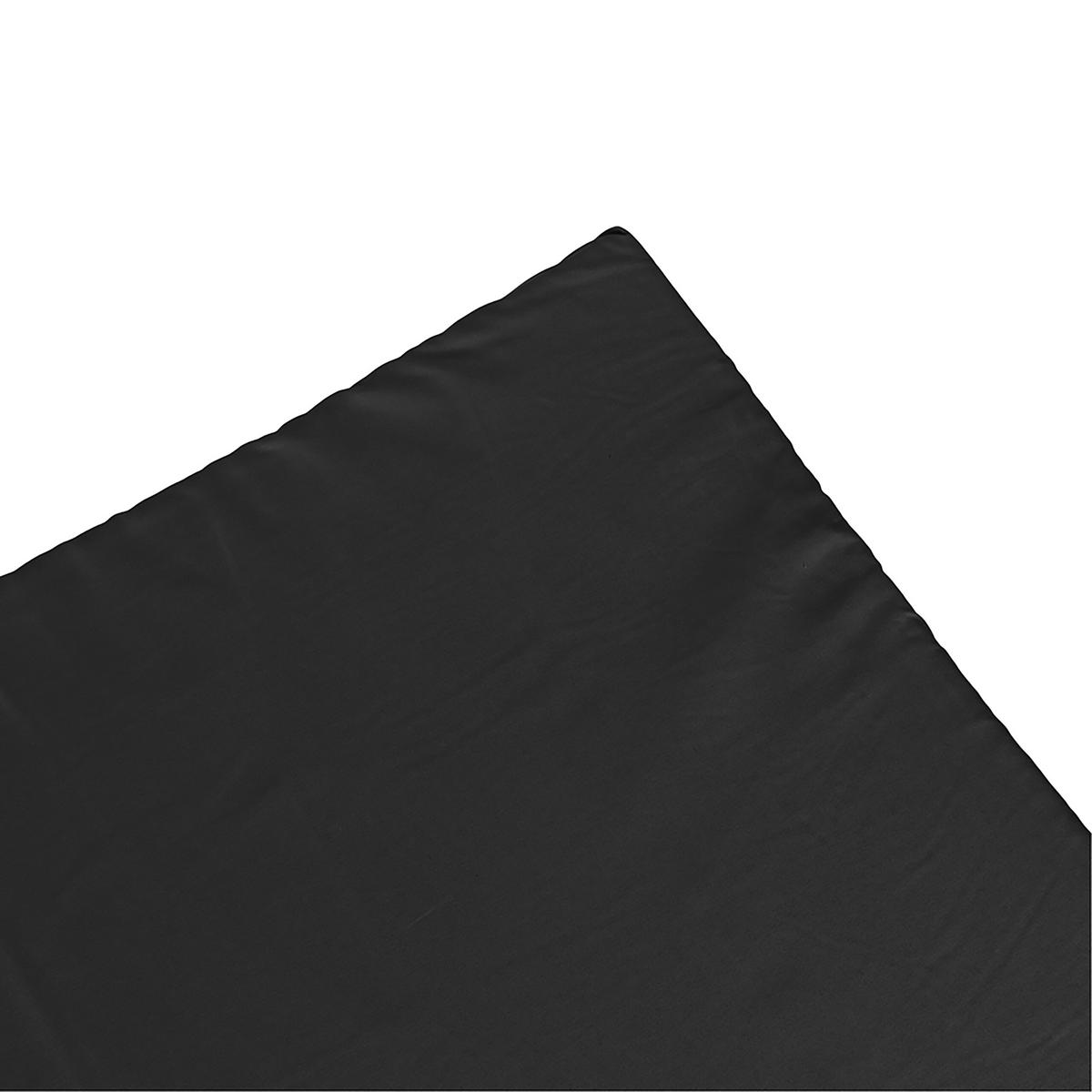 STUHLKISSEN Schwarz flach 4er-Set Schaumstoff 40x40 cm - Schwarz, Textil (40/40/3cm) - Relaxdays