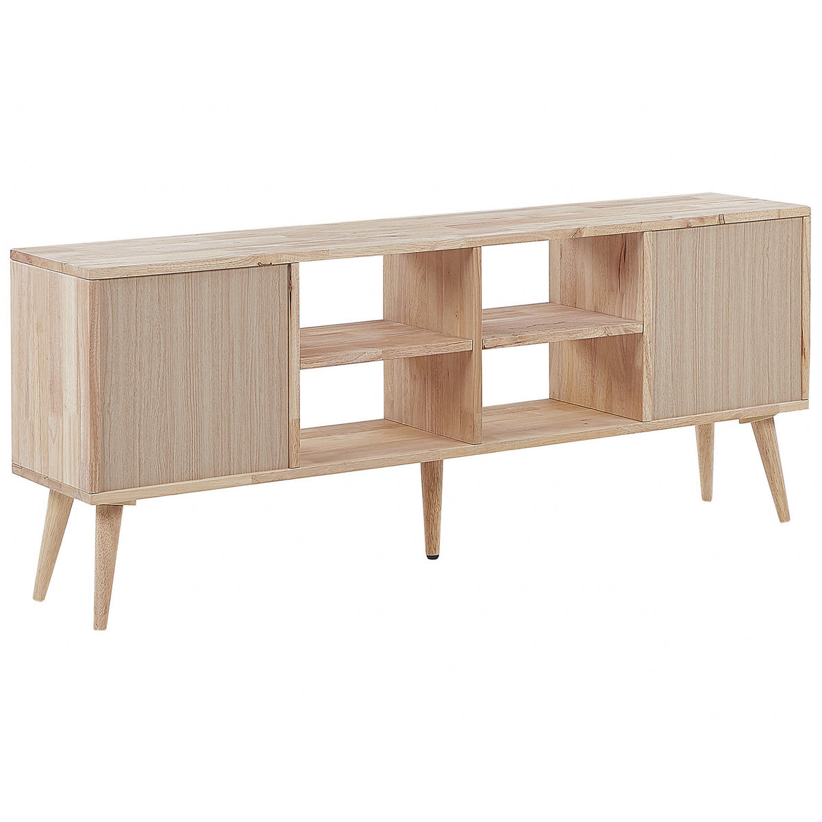 TV-MÖBEL Hellbraun CHANDLER 30/145/59 cm - Hellbraun, Holz (145/59/30cm) - Beliani
