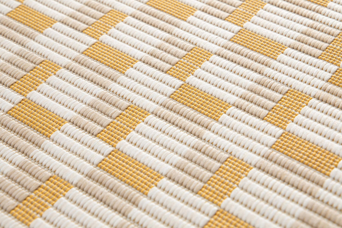 DESIGN Teppich für Innen und Außen gelb - Gelb, Textil (160/230cm) - AFK Living