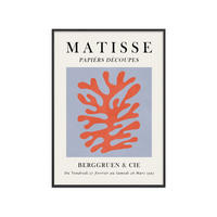 POSTER mit Rahmen Vitor Costa - Matisse floral Poster 8 - Multicolor/Schwarz, Holz/Papier (70/100cm) - Poster&Frame
