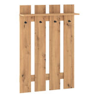 GARDEROBENPANEEL Renes Eiche Artisan 80 / 22 / 119cm - Hellbraun, Holz/Holzwerkstoff (80/119/22cm) - Feldmann-Wohnen